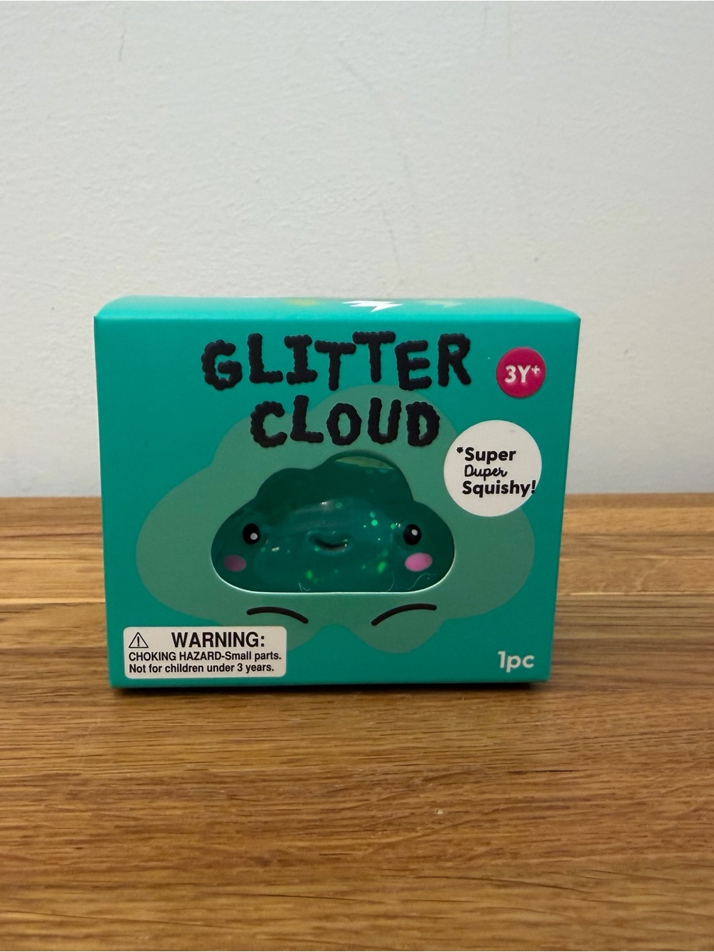J’adore Glitter Cloud Squishy Sensory Toy Squeezy Fidget Teal